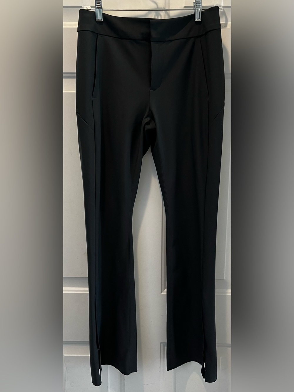 Women’s Athleta Stellar Flare Trousers. Charcoal gray.
